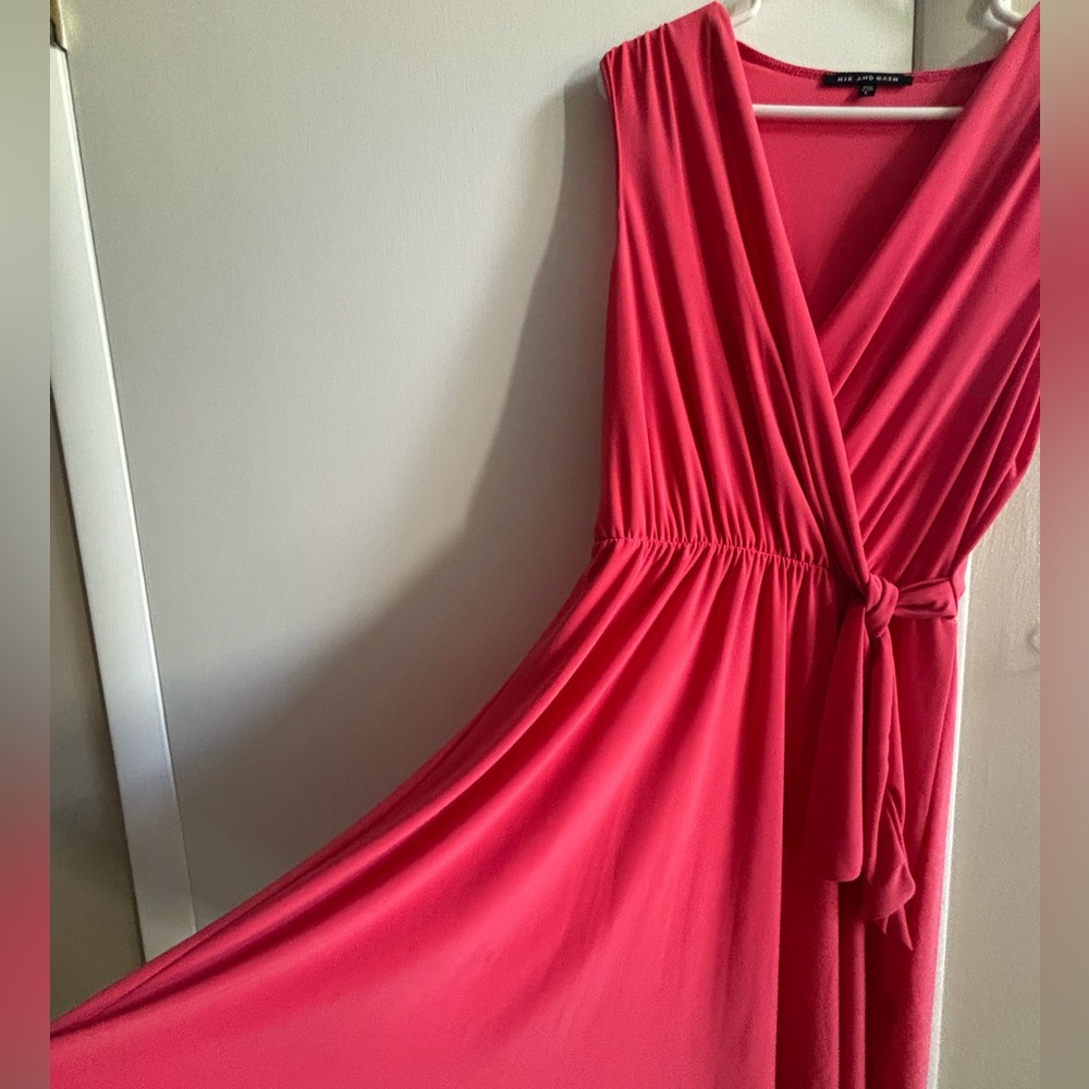 Salmón colored party dress